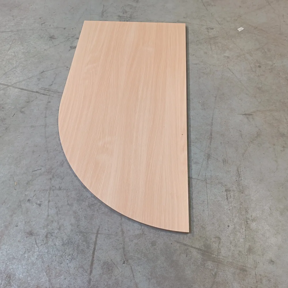 Plan de travail aggloméré hetre - 1340 x 670 x 18 mm (1/4 rond) Pesada | Resistente la Corrosión