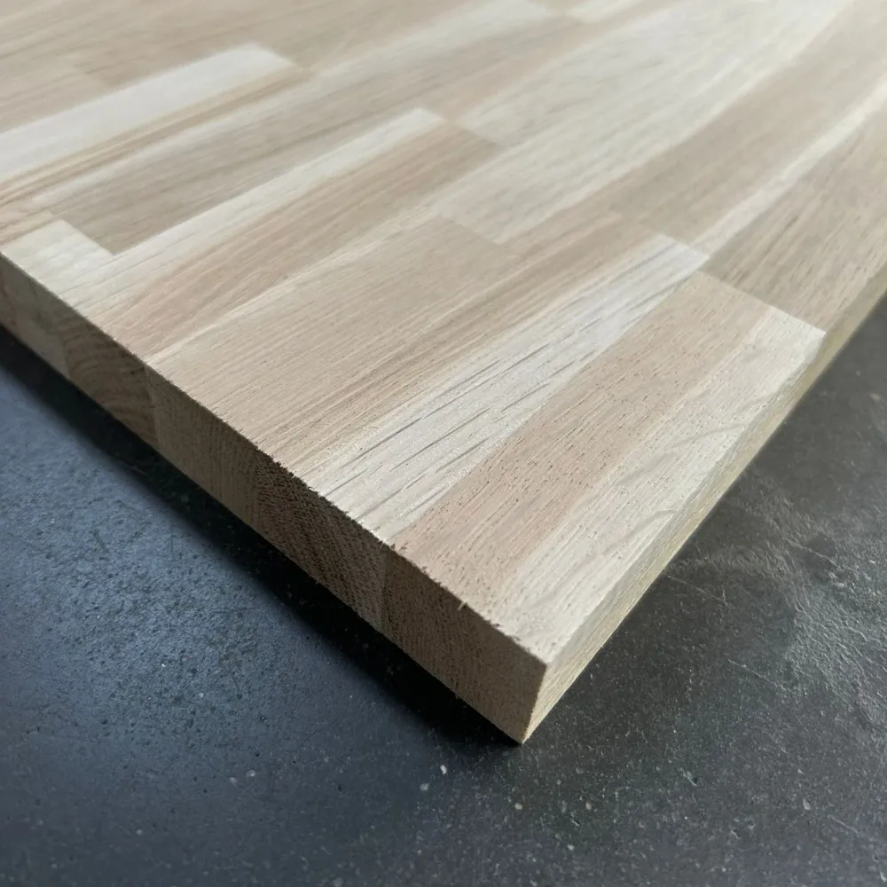 Plan de travail Chêne - lamellé collé abouté - 3000 x 650 x 26 mm con Rodamientos de Bolas