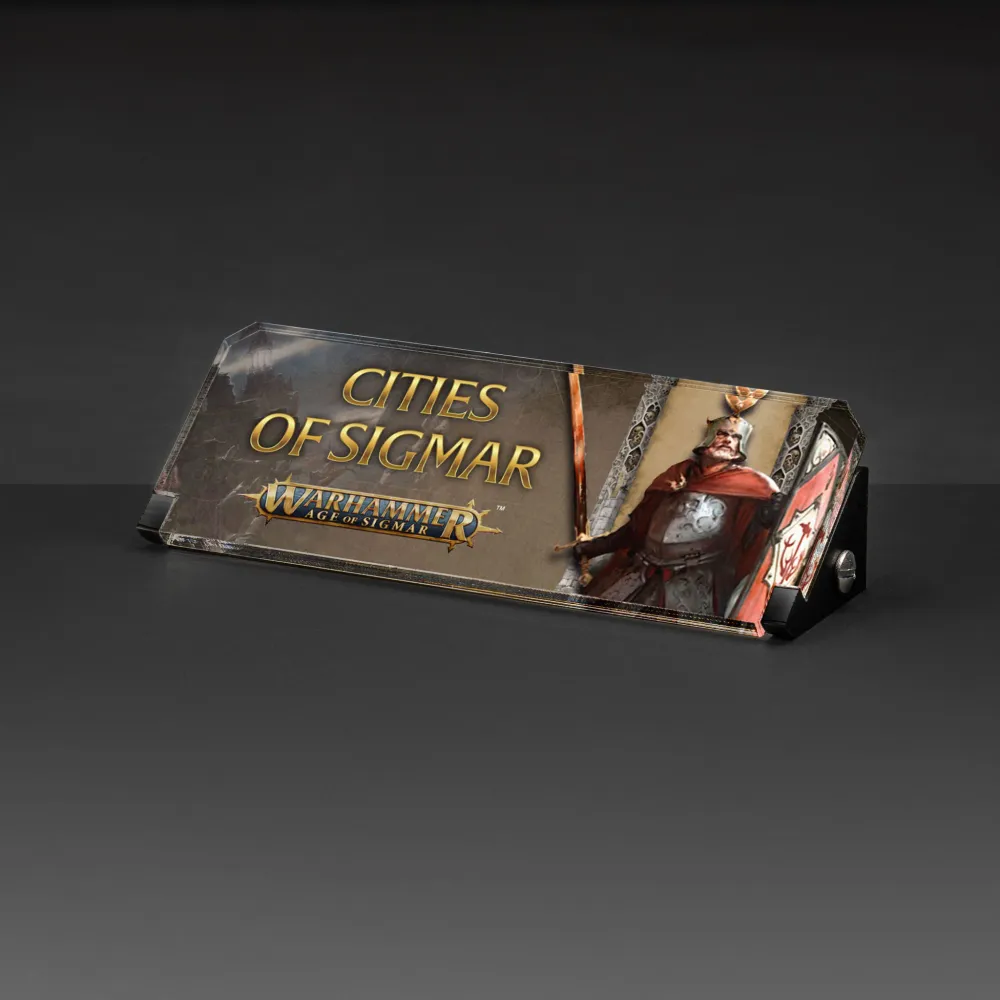 Plaque Warhammer® Age Sigmar - Cities Sigmar Pesada | Resistente la Corrosión