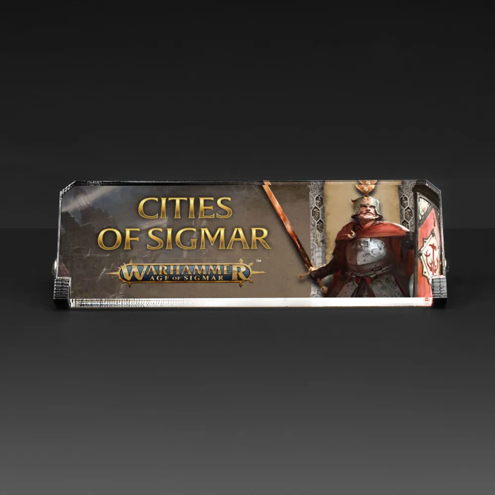 Plaque Warhammer® Age Sigmar - Cities Sigmar Pesada | Resistente la Corrosión