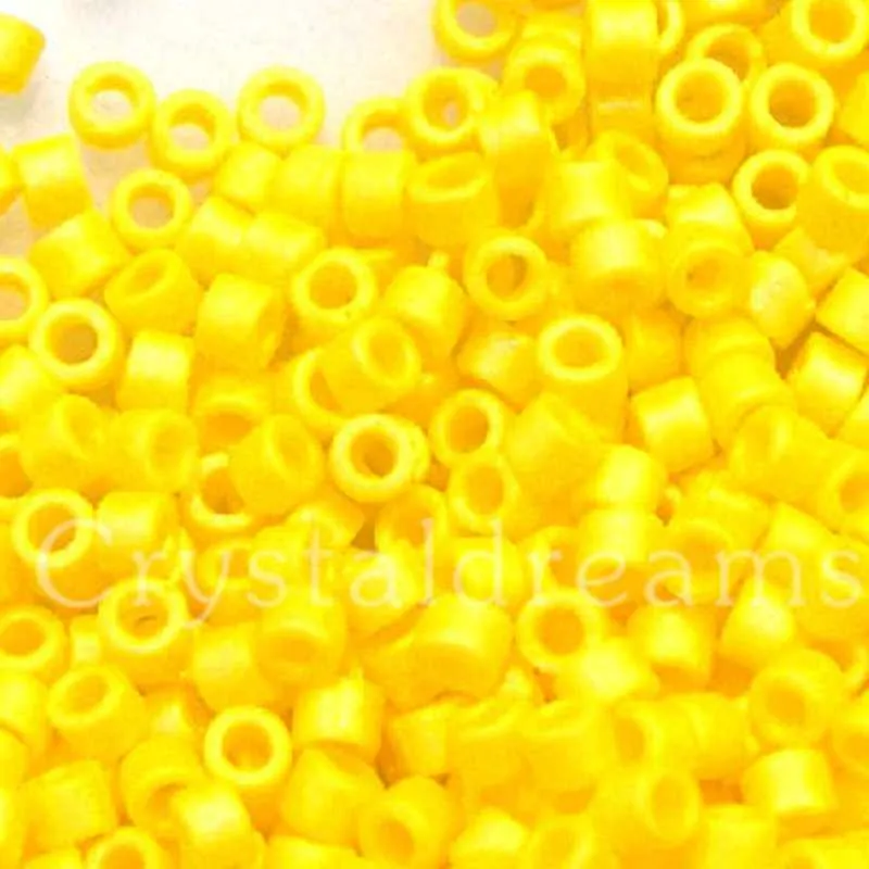 11/0 MIYUKI delica DB1592 - Matte Cubriente Canary AB - 1gr.