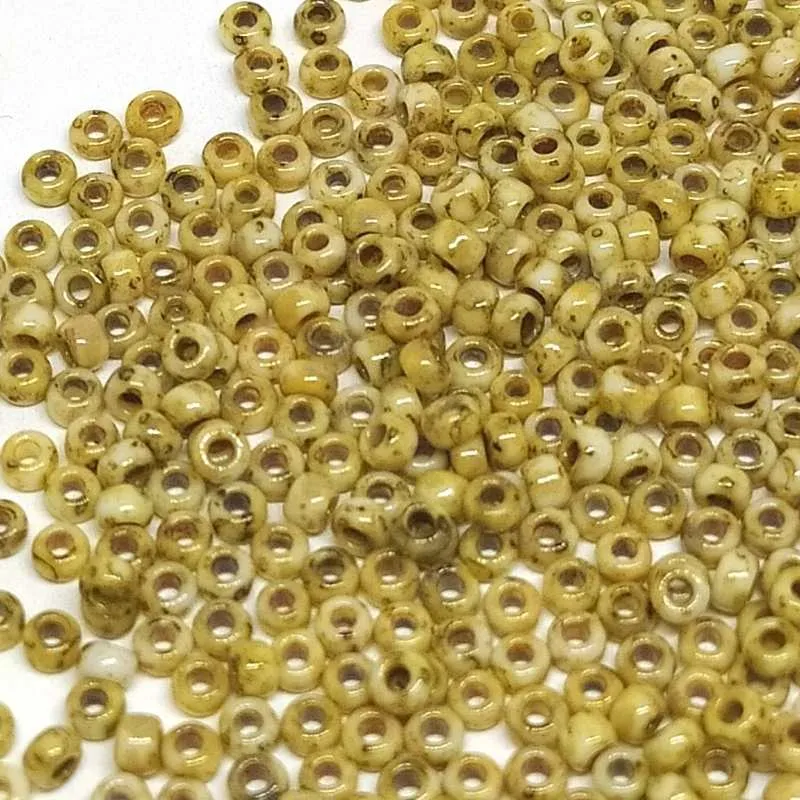 11/0 MIYUKI rocalla Opaco Picasso Yellow 1gr. 4512