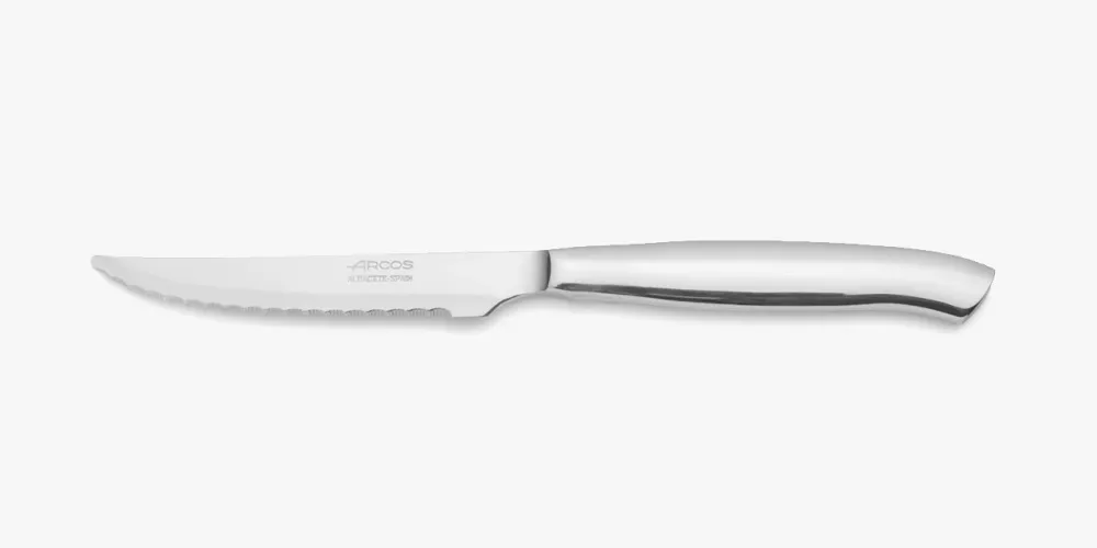 Bisagra Oculta Coltello Bistecca Monoblocco Filo Seghettato