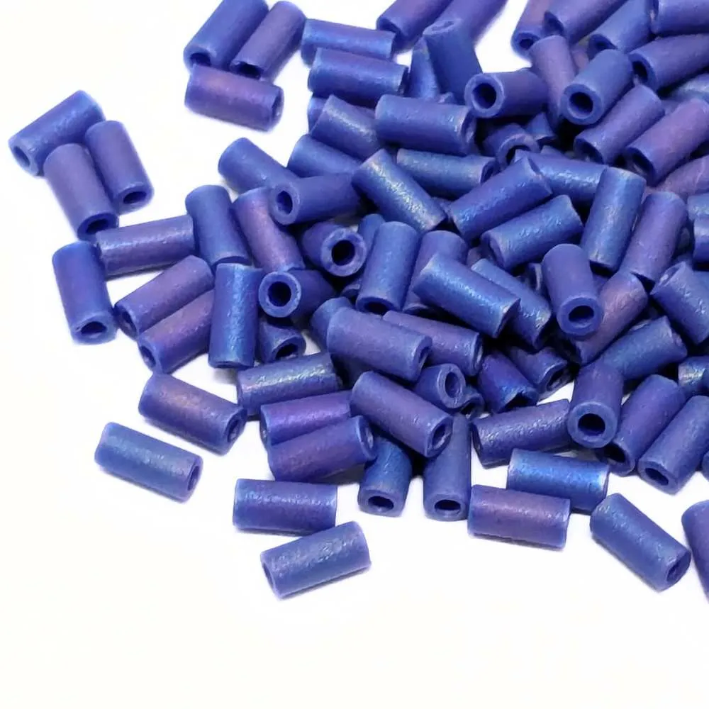 Bugle Miyuki 3mm Matte Cubriente Cobalt AB – 5 gr. col. 414FR