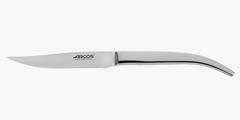 Coltello Bistecca Monoblock Lama Seghettata 110 mm Juego de 4 Unidades