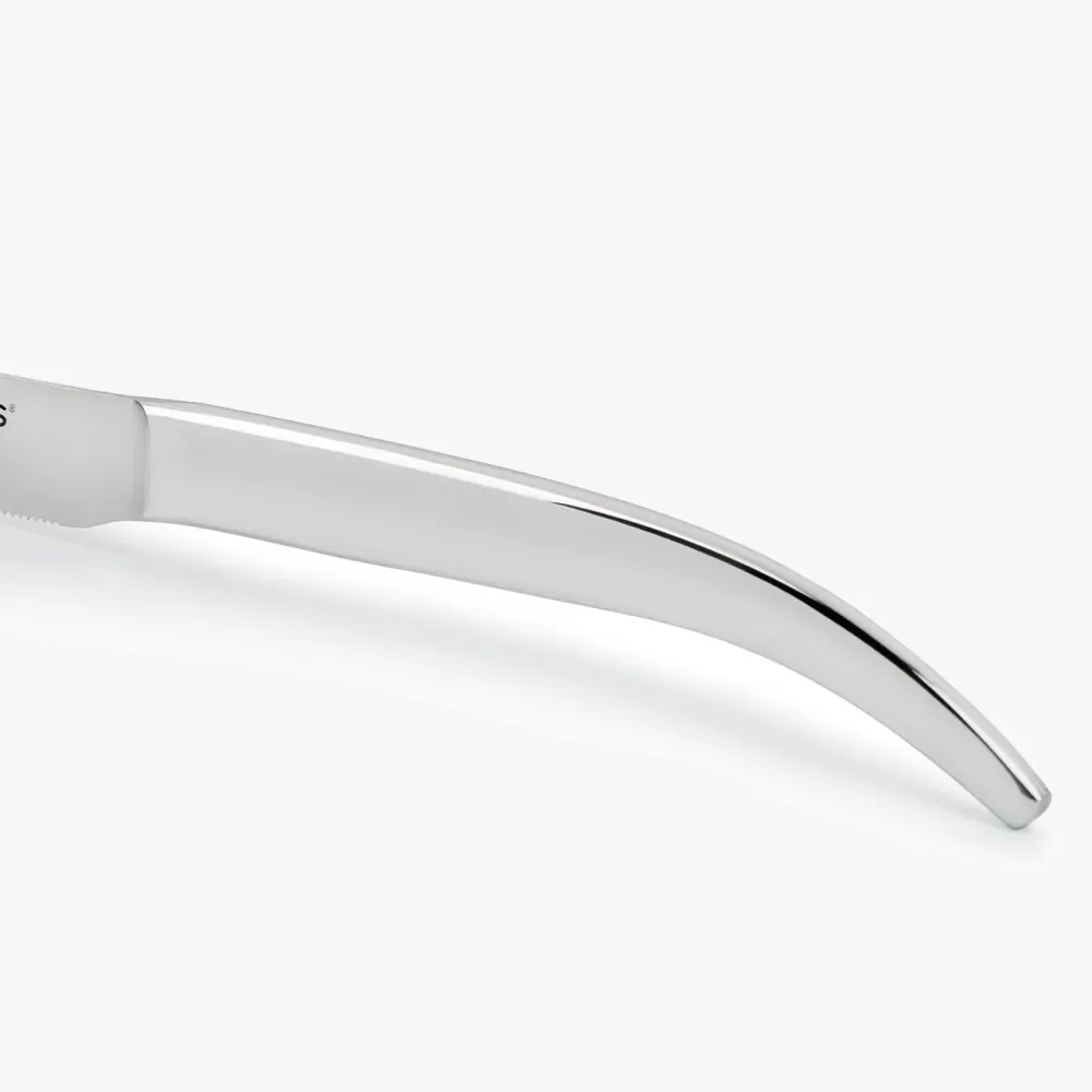 Coltello Bistecca Monoblock Lama Seghettata 110 mm Juego de 4 Unidades