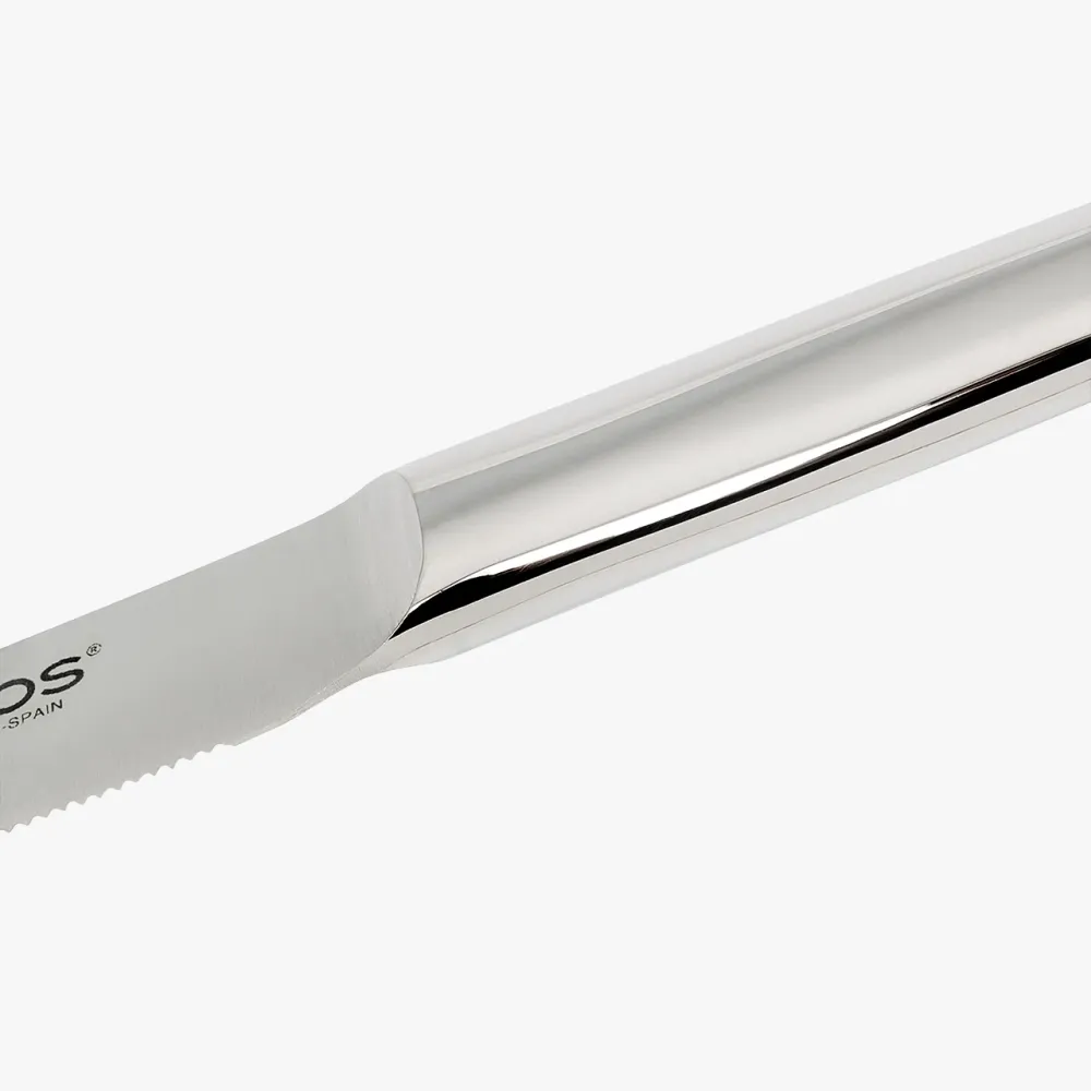 Coltello Bistecca Monoblock Lama Seghettata 110 mm Juego de 4 Unidades