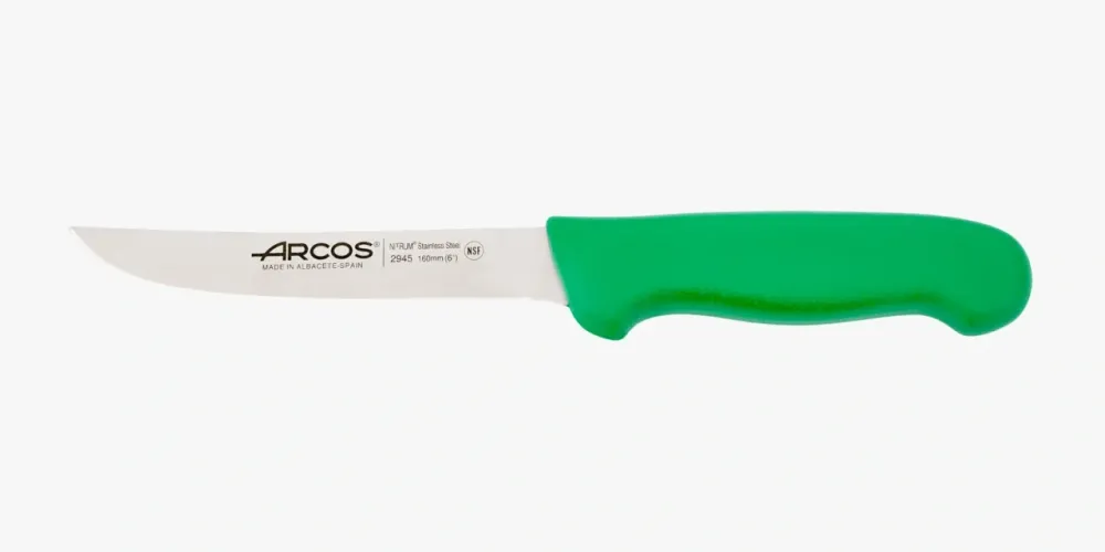Coltello Disosso colore verde Serie 2900 160 mm Pesada | Resistente la Corrosión