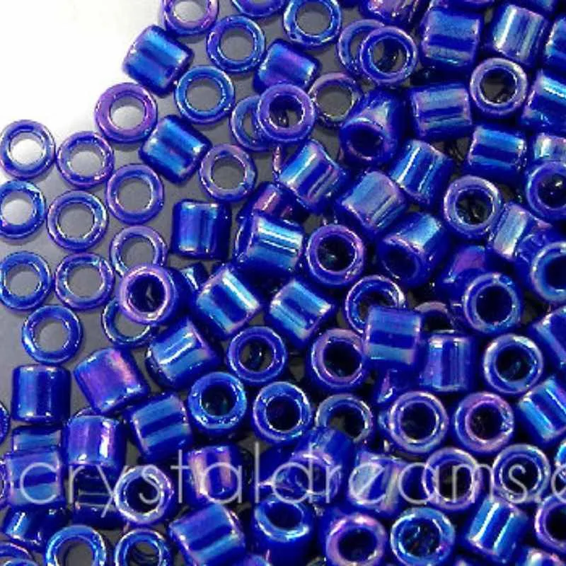 8/0 MIYUKI delica - Cubriente Cobalt Blue AB - 1gr.