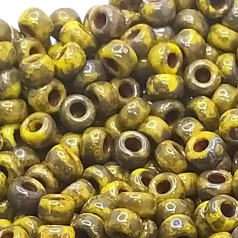 8/0 MIYUKI - rocalla - Picasso Chartreuse Dark Ámbar 1gr - 4519 con Resorte de Cierre Automático