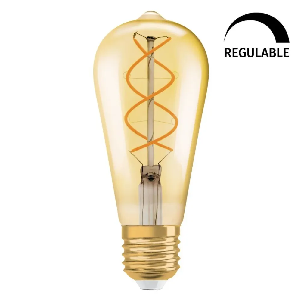 090103 LAMPARA PERA FILAMENTO LED REG E27 4W 2000K DE ÉPOCA 1906 OSRAM