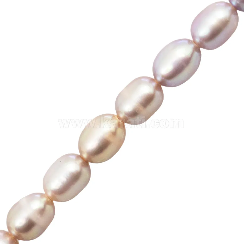 Perla Cultivada Arroz 6-7X5mm Arcoíris