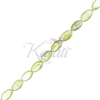 Pesado Industrial Perla Cultivada Oval 18-19mm Verde