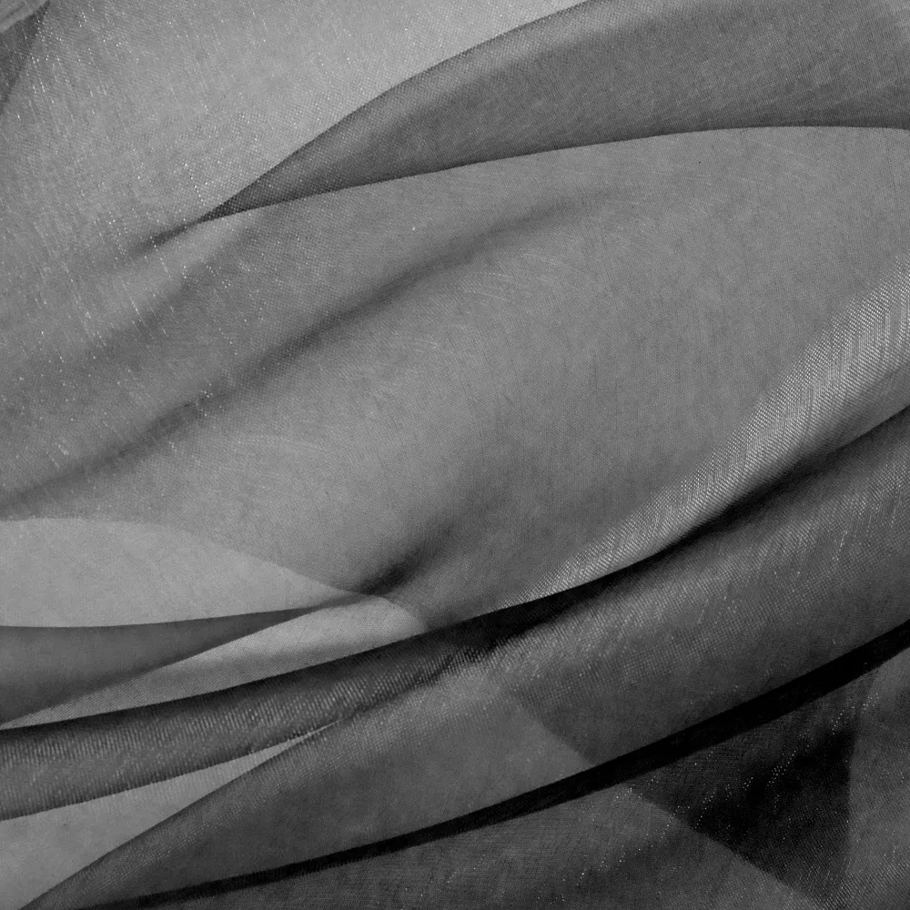Organza lisa negra 0,36x9m