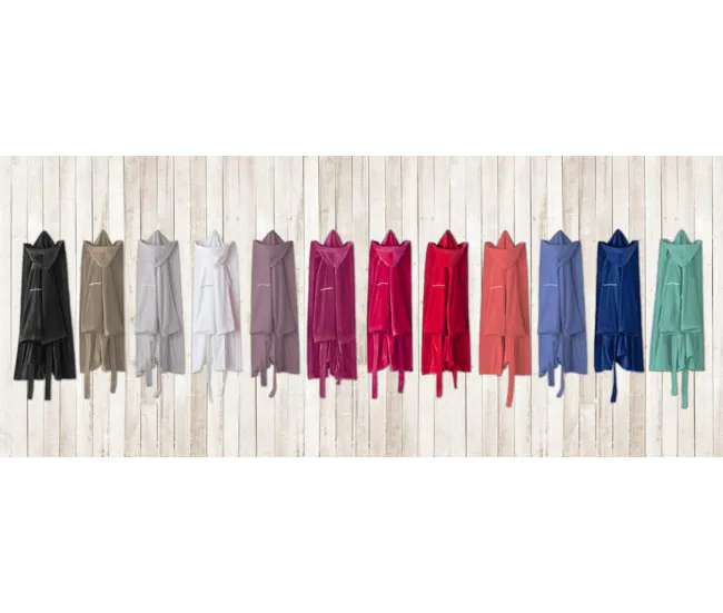 Acero Inoxidable 304 Albornoz CASUAL gris perla M-L