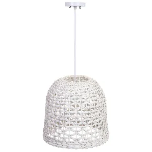 Lampara de techo de bambu D33x30 | Acero Galvanizado |