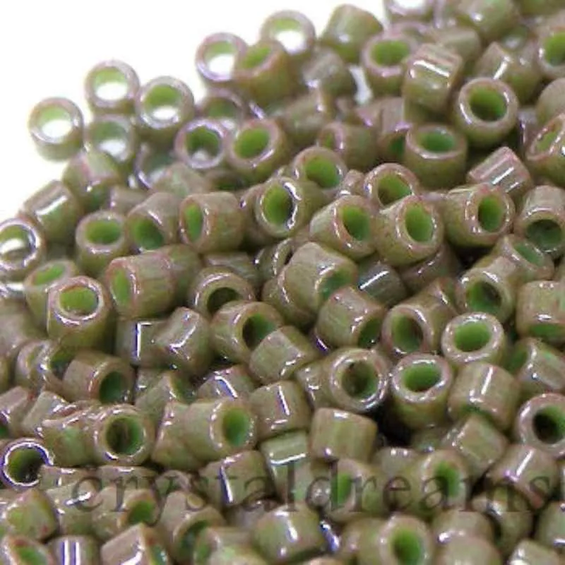 11/0 MIYUKI delica DB0657 - Dyed Opaco Olive - 1gr.
