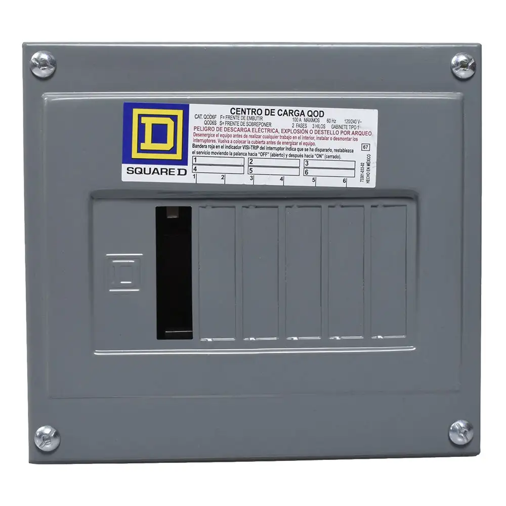 Bisagra de Acero Inoxidable C.De carga 6p./100A.Qod6s sobreponer square d ofrecer btn/8sn