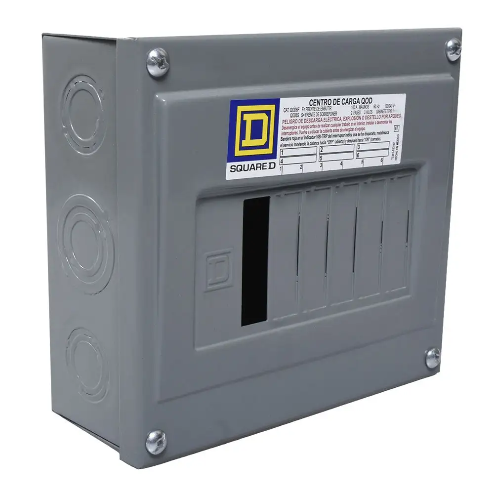 Bisagra de Acero Inoxidable C.De carga 6p./100A.Qod6s sobreponer square d ofrecer btn/8sn