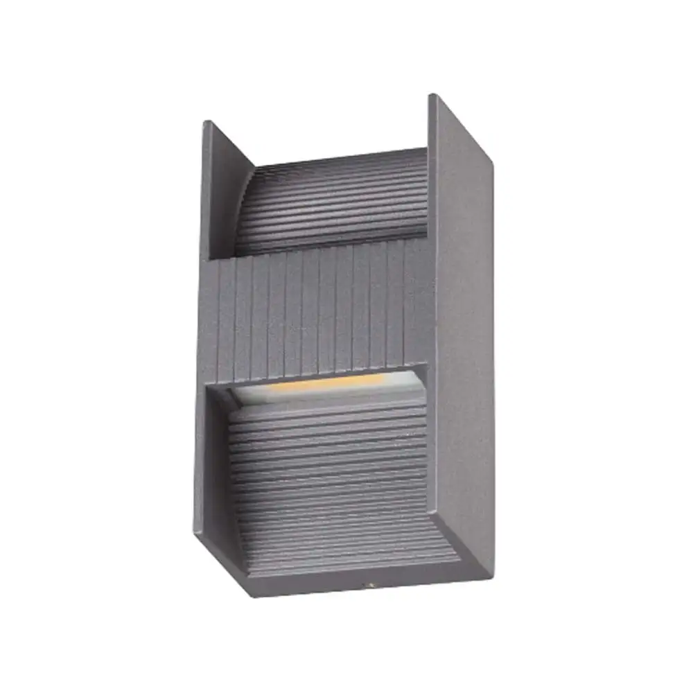 Arbotante led exterior rectangular bloque 3500k 6w ip58