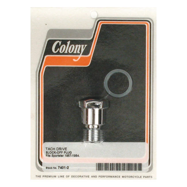 Colony Tachometer Hole Block-Off Plug Harley-Davidson