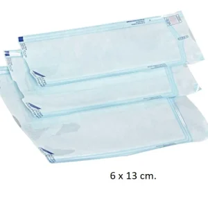 Bolsas Esterilización Autoadhesivas 6 x 13 cm. con Tapa de Seguridad