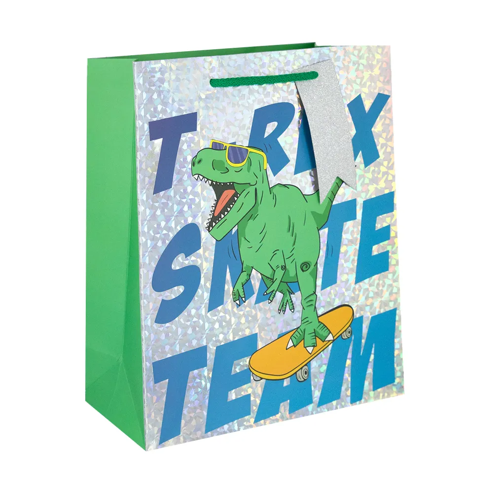 Bolsas de regalo de dinosaurios pequeñas, 12 unidades, mezcladas Tamaño Pequeño