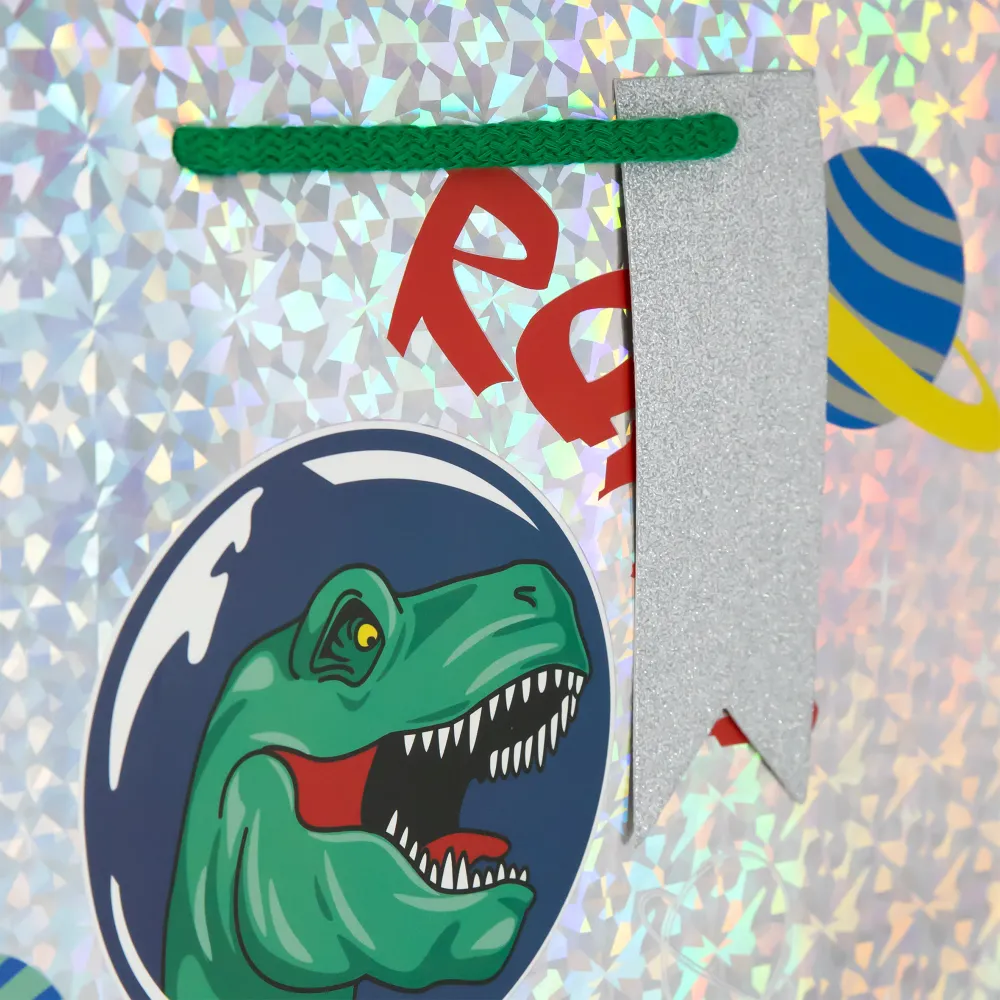 Bolsas de regalo de dinosaurios pequeñas, 12 unidades, mezcladas Tamaño Pequeño