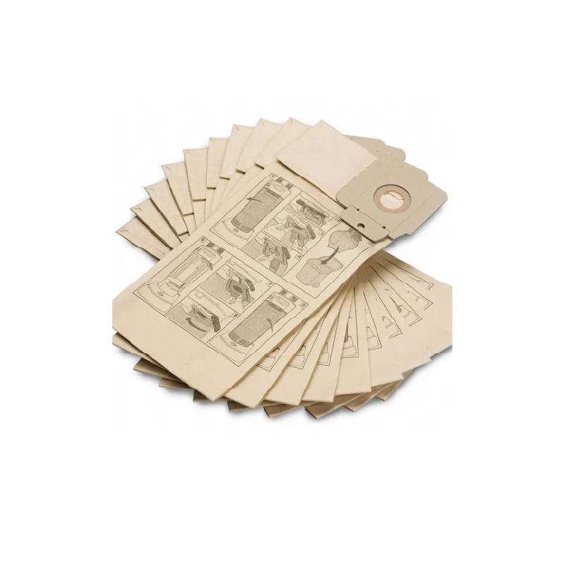 Filtración de Alta Eficiencia Bolsas de filtro de papel Karcher, 10 unidades, CV 30/1, CV 38/1, CV 38/2, CV 48/2