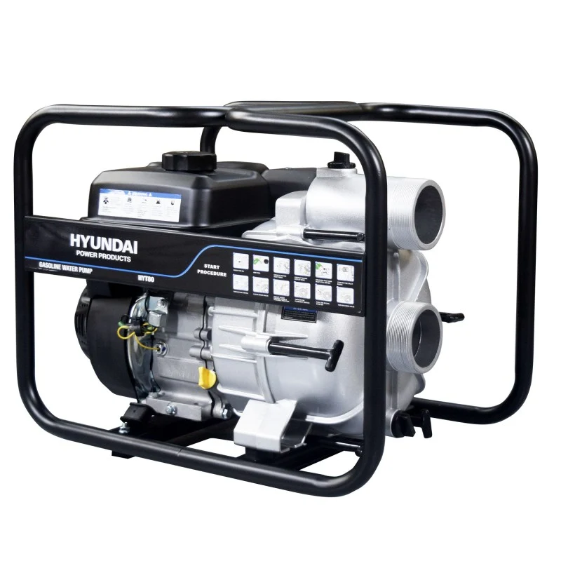 Bomba de Lóbulos Motobomba gasolina para aguas cargadas HYT80 Hyundai