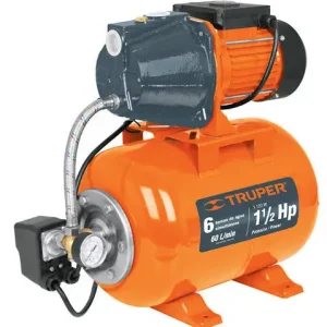 Unidad de Potencia Bomba hidroneumatica,1-1/2hp,24 litros