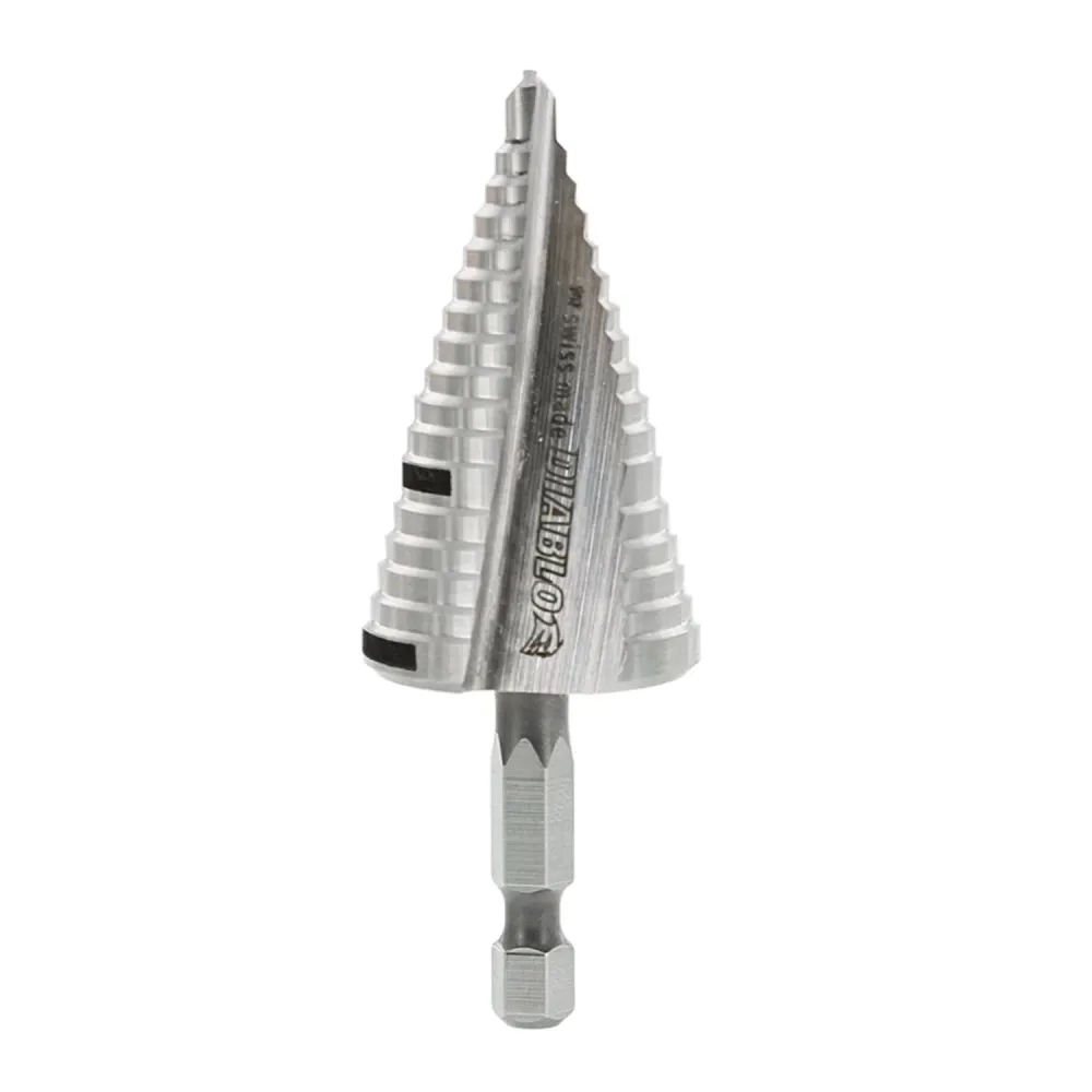 Broca escalonada de impacto Diablo de 1-1/8 pulg. x 3-1/32 pulg. L, paquete de 1 (paquete de 10)