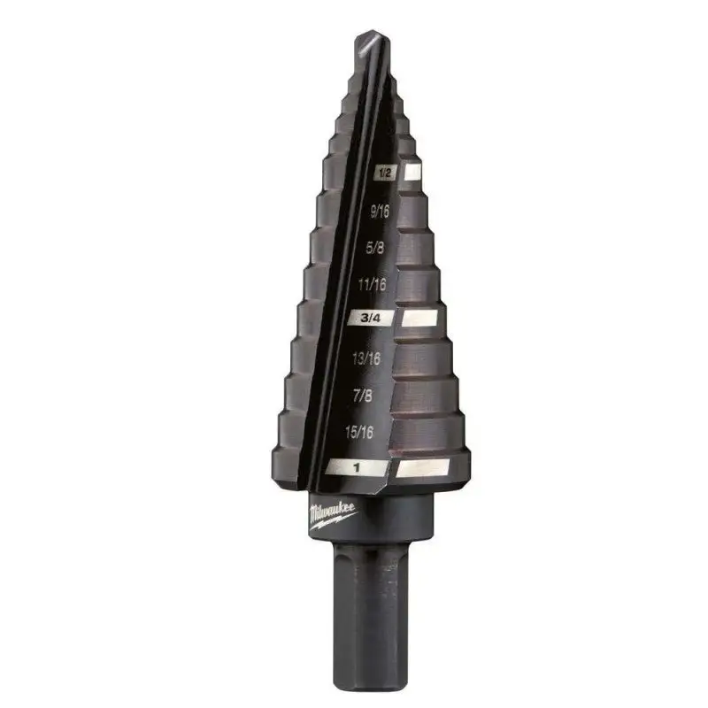 Broca escalonada no.8 1/2'' - 1'' X 1/16'' milwaukee