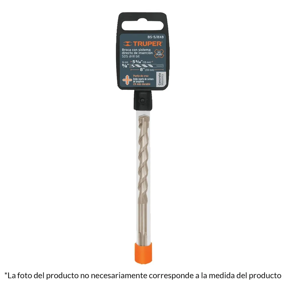 Precisión Certificada Broca con sistema directo de inserción, 9/16 x 6"