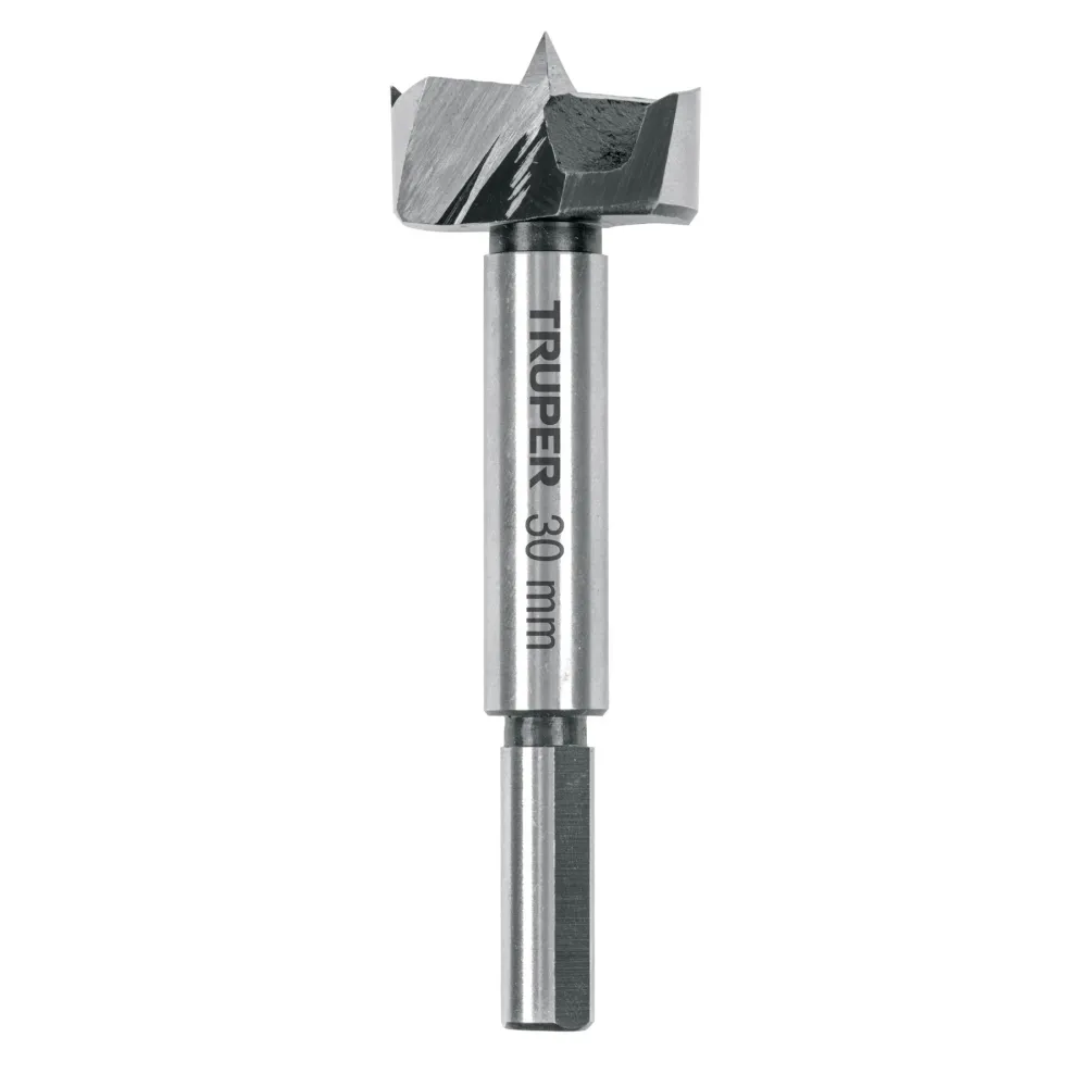 Precisión Certificada Broca forstner 30 mm para madera, Truper