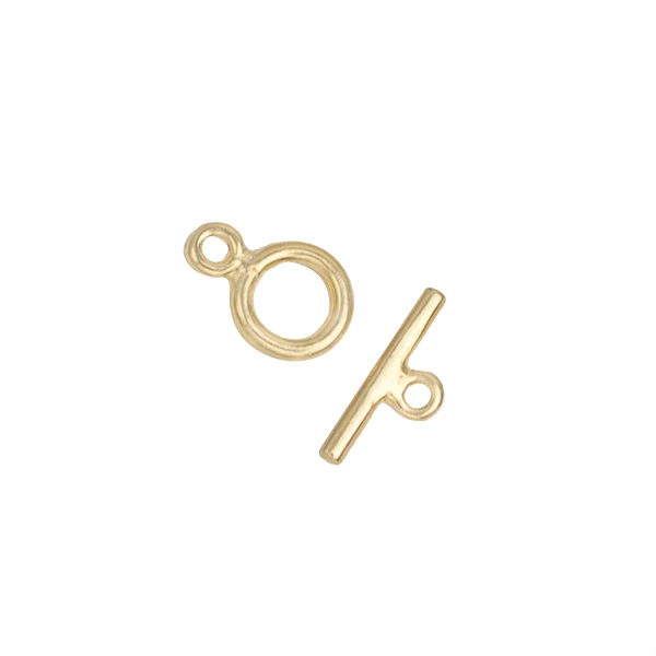 Broche T Redondo 16x7.5mm Dorado Radiante para Eslingas y Correas