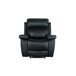Sillón relax mecánico THEA piel negro