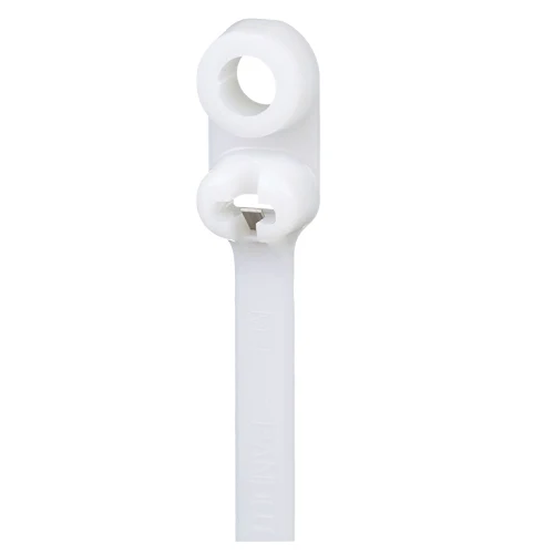 6.6x0.141 Dome-Top Barb Ty Clamp Cable Tie #8 (M4) Screw Plenum Nailon 6.6 BC1.5I-S8-M (Pack 1000)