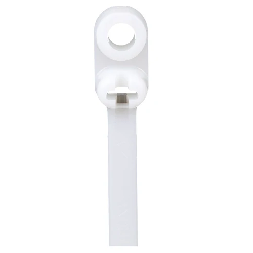6.6x0.141 Dome-Top Barb Ty Clamp Cable Tie #8 (M4) Screw Plenum Nailon 6.6 BC1.5I-S8-M (Pack 1000)