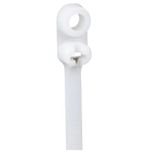 6.6x0.141 Dome-Top Barb Ty Clamp Cable Tie #8 (M4) Screw Plenum Nailon 6.6 BC1.5I-S8-M (Pack 1000)