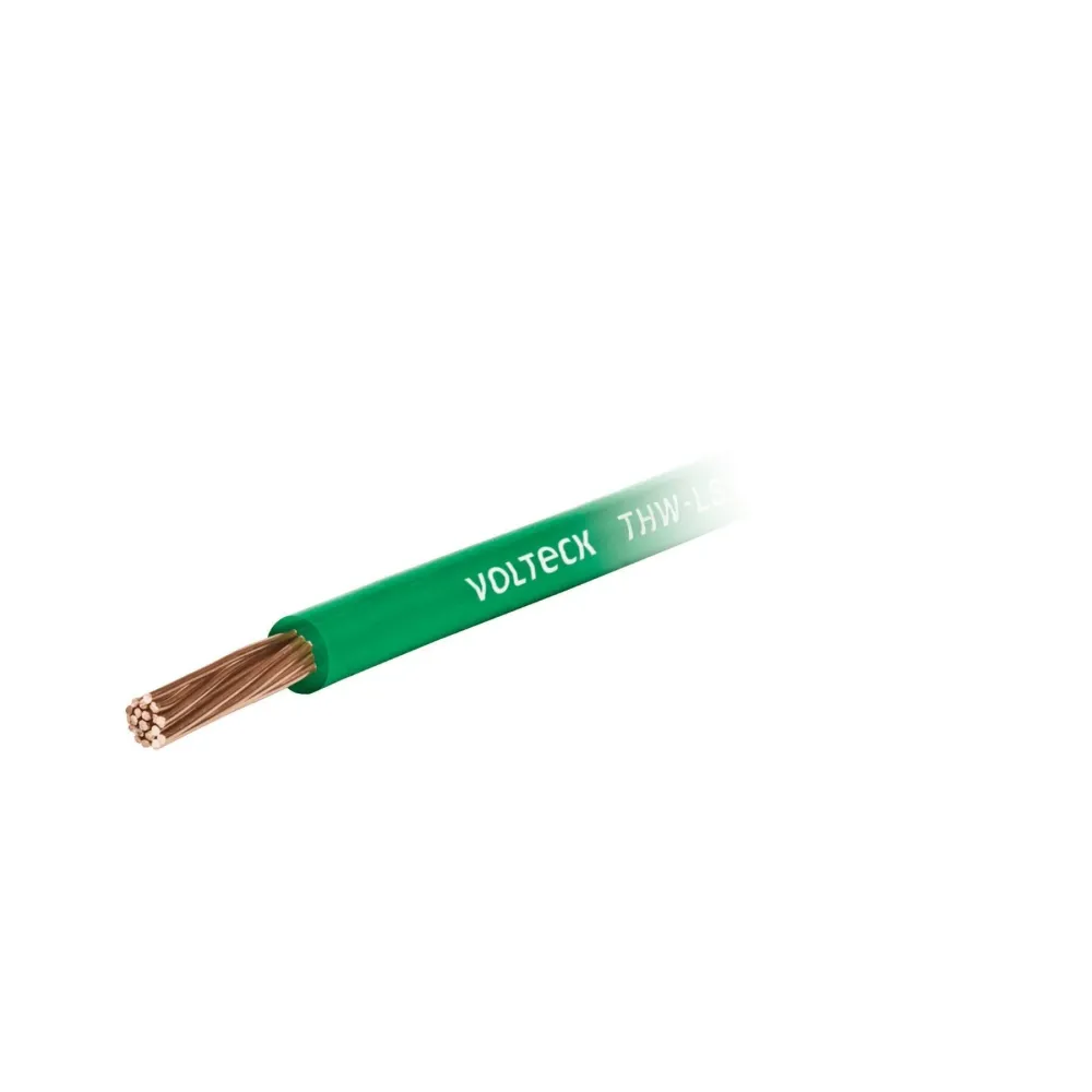 Cable THHW-LS, 10 AWG, color verde rollo 100 m