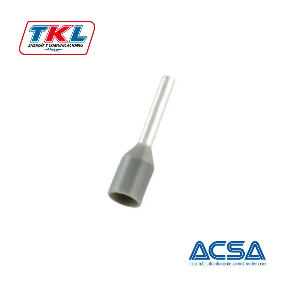 TERMINAL MANGUITO 12AWG 10MM " TKL GRIS"