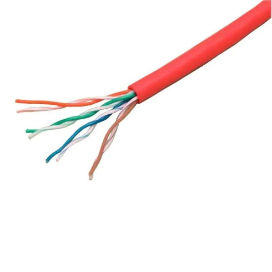 24AWG HyperPlus 5e 4-Pair Riser UTP 1000FT Red Cable 10033584