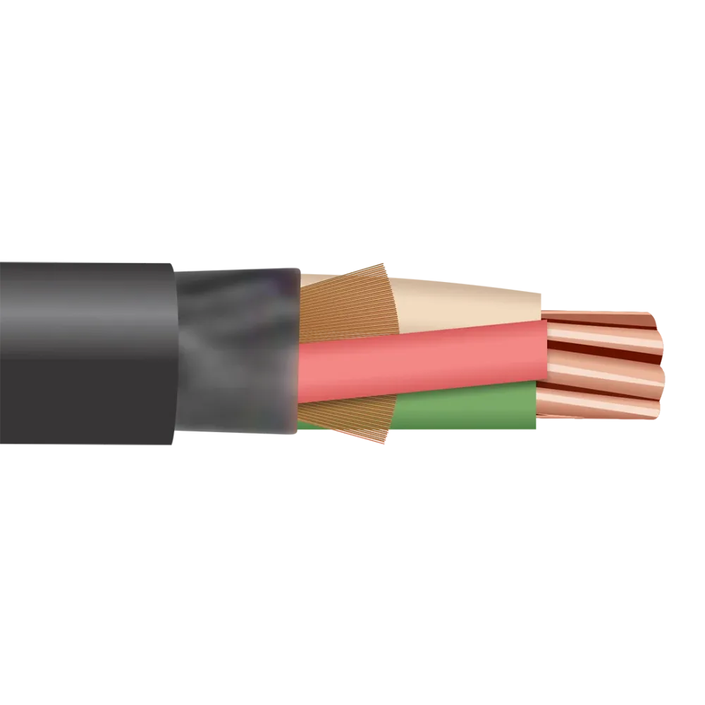 500' 4/5 Type W Multi-Conductor 2kV Móvil Power Cable