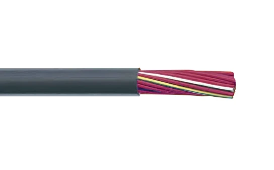 Alpha Wire F18065KW 18 AWG 65 Conductor Ébano Unshielded PVC Insulation 600V Industrial Series F Continuous Flex Cable