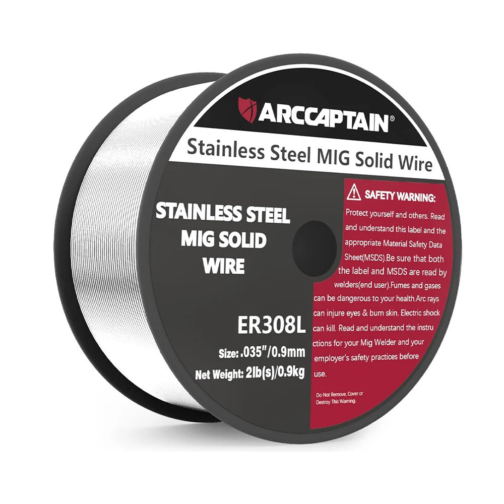 ARCCAPTAIN ER308L Solid Wire 2 Lbs Inoxidable Steel Mig Welding Wire