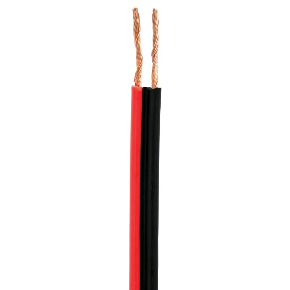 Cable para bocina, 18 AWG, bicolor, 100 m para Montaje en Superficie