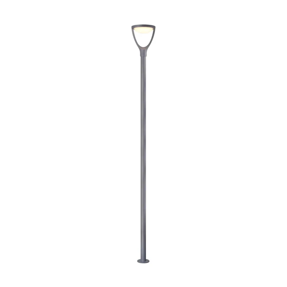 Grado Industrial Poste led 2.5Mts 22w 3000k 100-240v ip65 c/10cm cable + conector