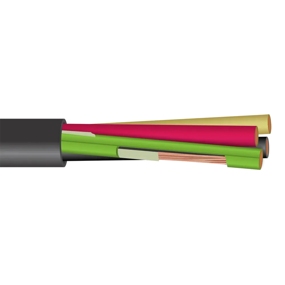 12/4 Armored & Sheathed Type P Drilling Rig Marine Power Cable 600V / 1000KV