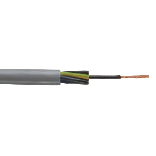 1mm 3C Bare Copper Unshielded PVC Grey 300/500V Elástico Controlflex YY Cable